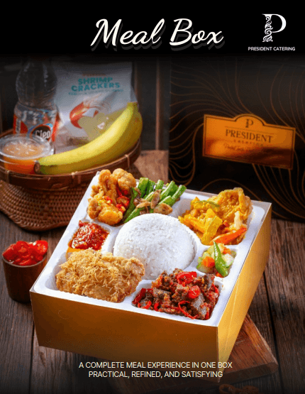 Sampul katalog Meal Box President Catering