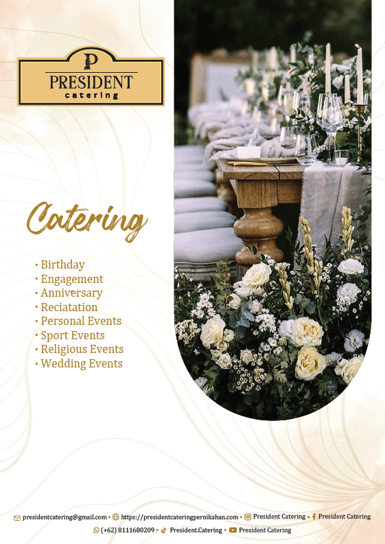 Sampul katalog Premiere Buffet President Catering