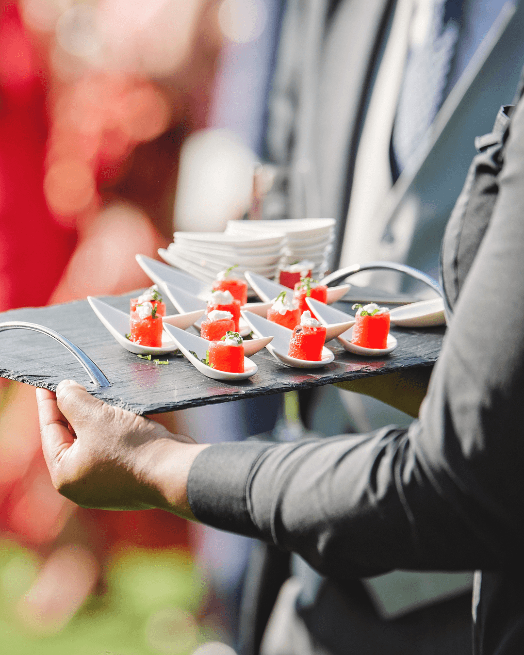 Sajian canapé President Catering untuk menyambut tamu.